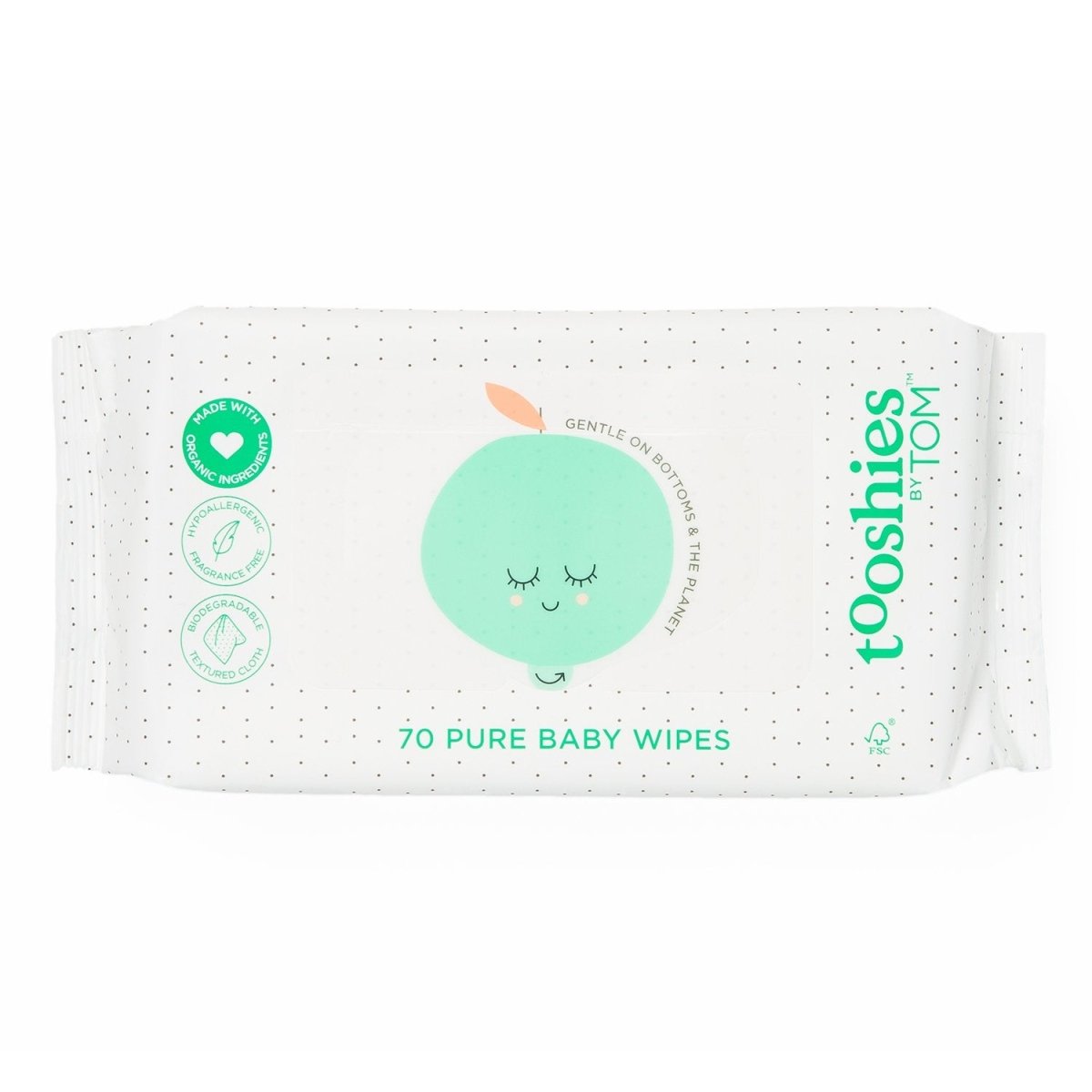 Tooshies by TOM eco Baby Wipes BULK (70pk x 8) - Tooshies by TOM - 3 - Baby & Kids - ThePharmacy