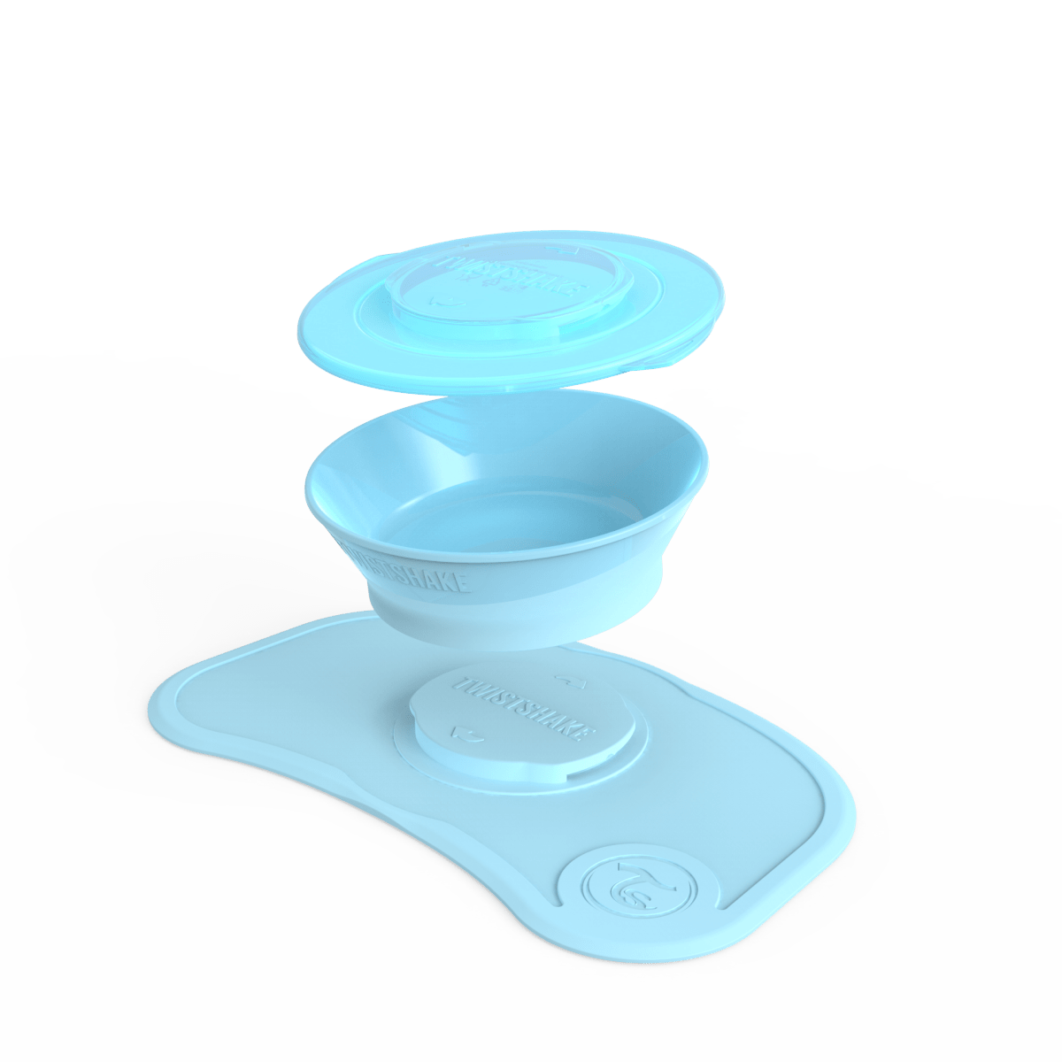 Twistshake Click Mat + Plate - Pastel Blue - ThePharmacy