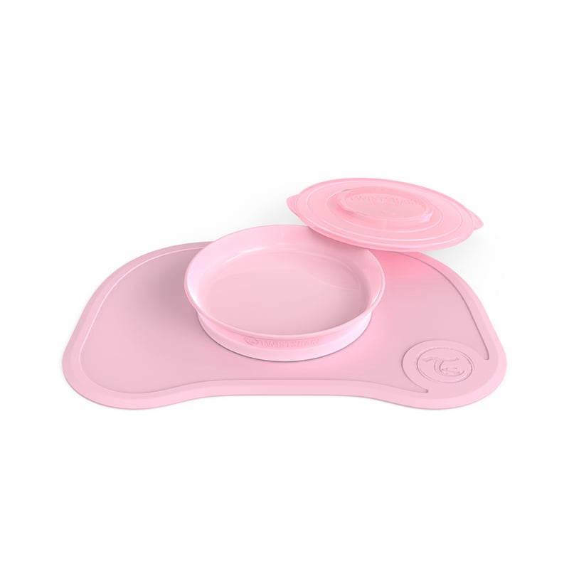 Twistshake Click Mat + Plate - Pastel Peach - Twistshake - 1 - Baby & Kids - ThePharmacy