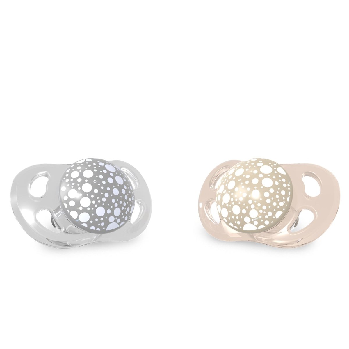 Twistshake Pacifier - 0 - 6M - Pastel Grey Beige (2 Pack) - Twistshake - 1 - Baby & Kids - ThePharmacy