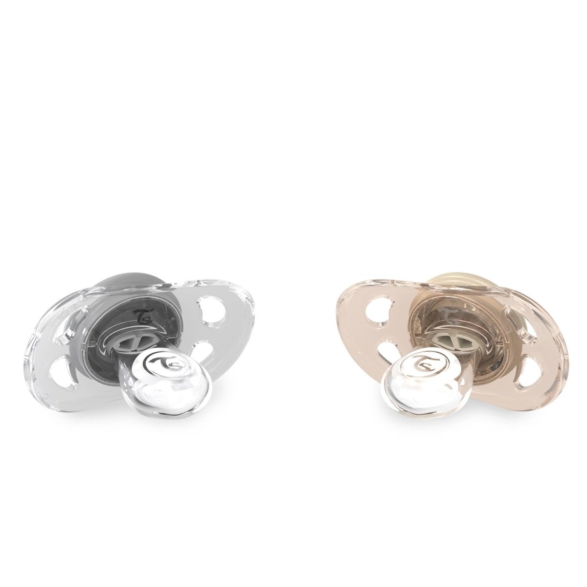 Twistshake Pacifier - 0 - 6M - Pastel Grey Beige (2 Pack) - Twistshake - 2 - Baby & Kids - ThePharmacy