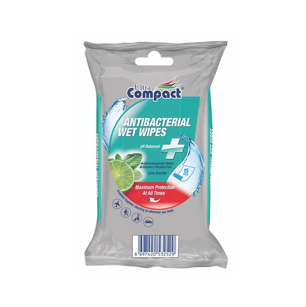 Ultra Compact AntiBacterial Wet Wipes - 15 Wipes - Compact - 1 - Baby & Kids - ThePharmacy