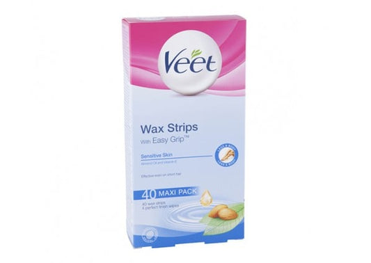 Veet EasyGrip Ready to Use Wax Strips Sensitive Skin 40 pack - ThePharmacy