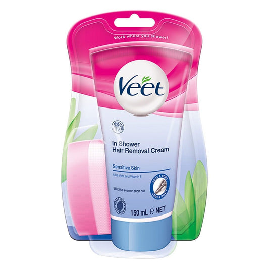 Veet In Shower Hair Removal Cream Sensitive 150gm - ThePharmacy