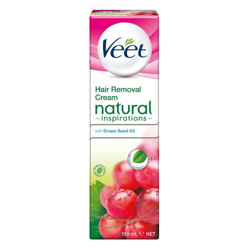 Veet Natural Inspirations Hair Removal Cream with Grape Seed Oil 100g - Veet - 1 - Beauty & Essentials - ThePharmacy