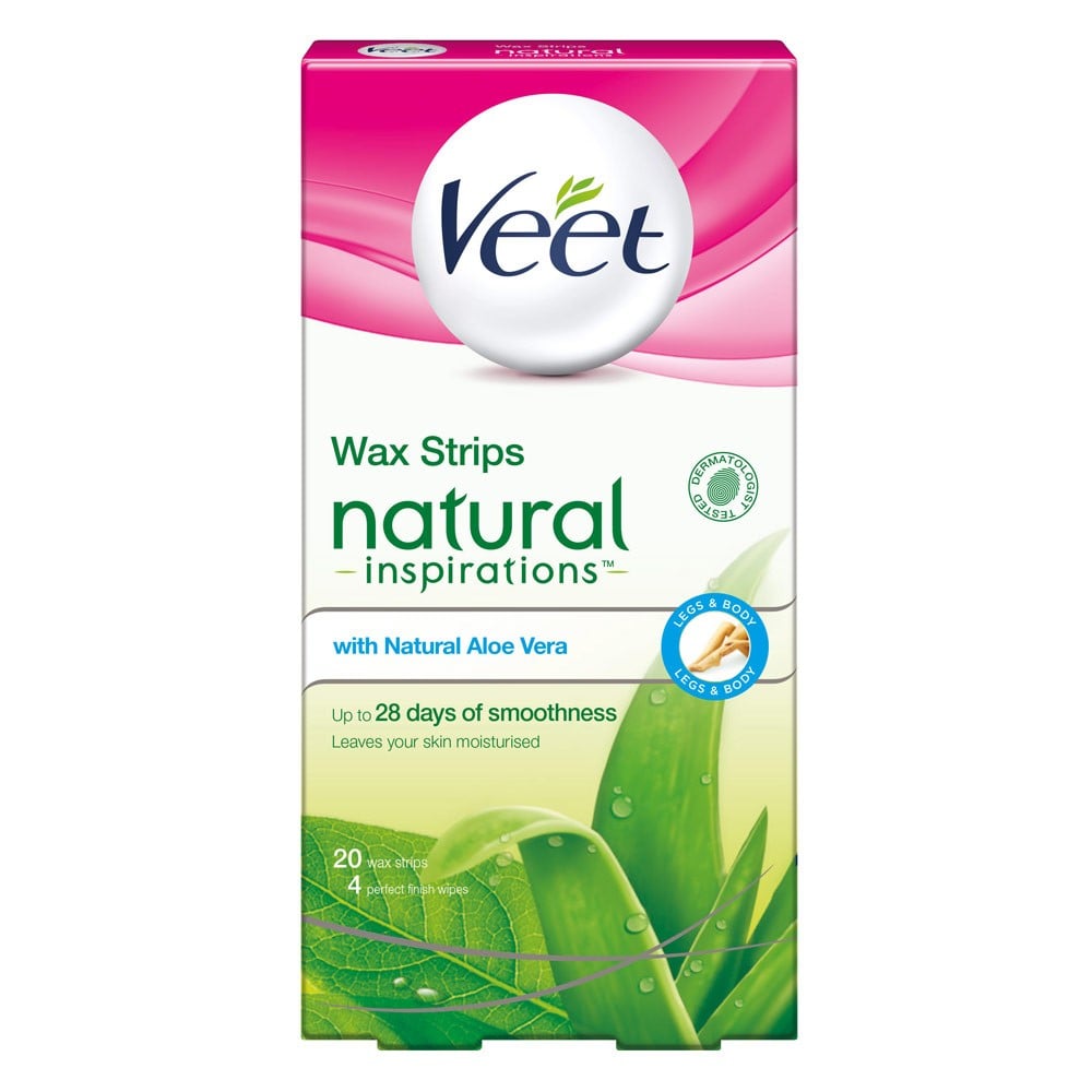 Veet Natural Inspirations Wax Strips with Aloe Vera 20 pack - Veet - 1 - Beauty & Essentials - ThePharmacy