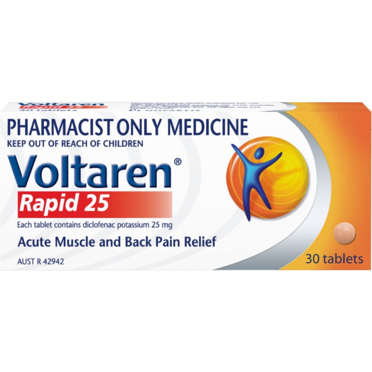 Voltaren Rapid 25 mg Tablets 30 - Voltaren - 1 - Health - ThePharmacy