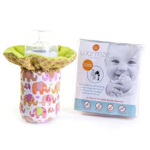 Warmze Portable Bottle Warmer - Pink Elephant Starter Kit + BONUS Refill Kit - Warmze - 1 - Baby & Kids - ThePharmacy