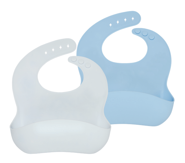 WeanMeister EasyRinse Baby Feeding Bibs - Grey / Blue - Wean Meister - 1 - Brands - ThePharmacy